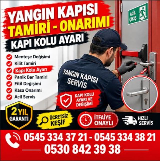 Orhanlı Yangın Kapısı Tamiri | Fabrika, Depo ve İşletmelere Teknik Servis