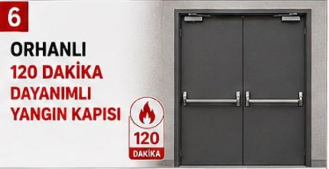 Orhanlı 120 Dakika Dayanımlı Yangın Kapısı
